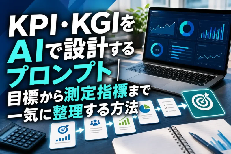 KGIから複数のKPIへつながる業績管理ダッシュボード。