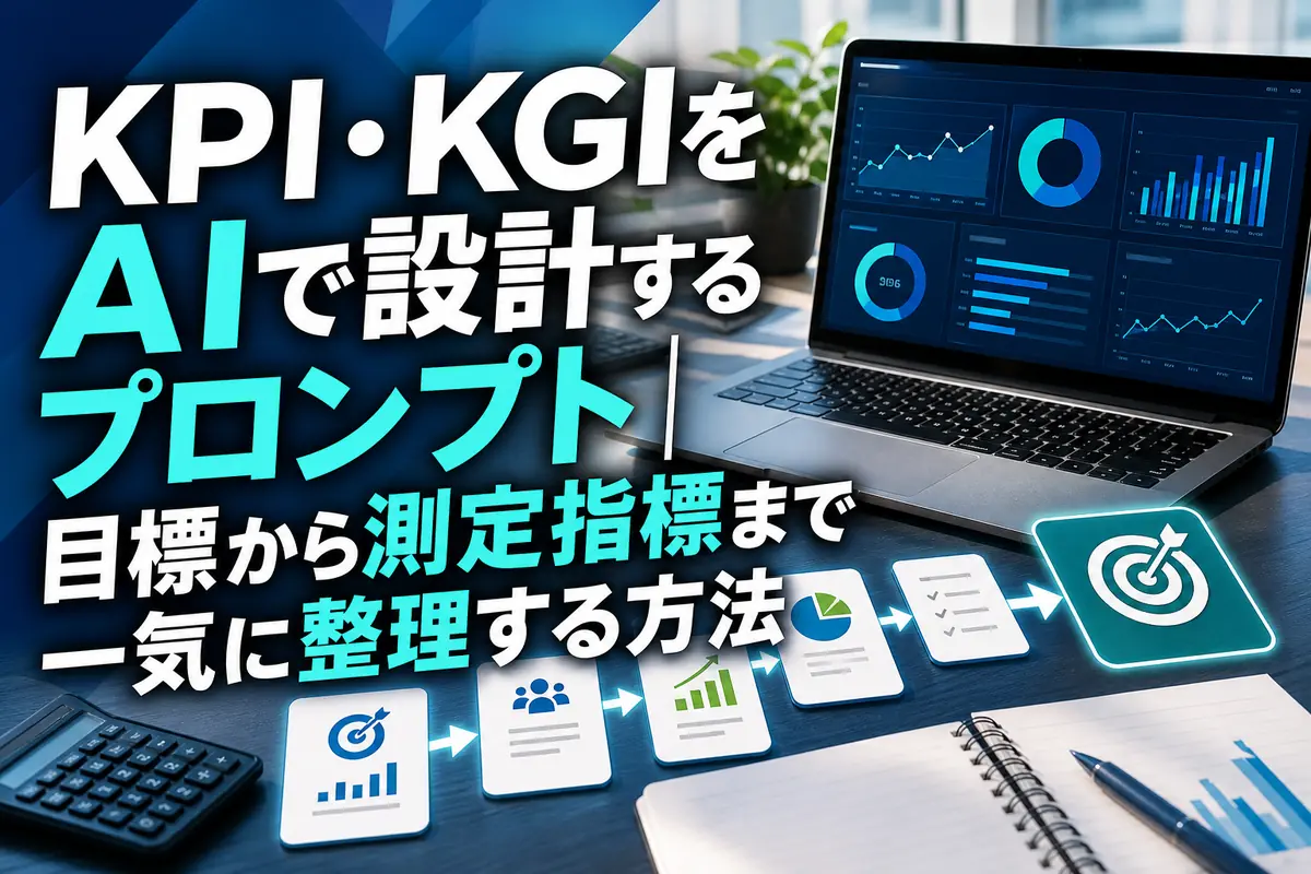 KGIから複数のKPIへつながる業績管理ダッシュボード。