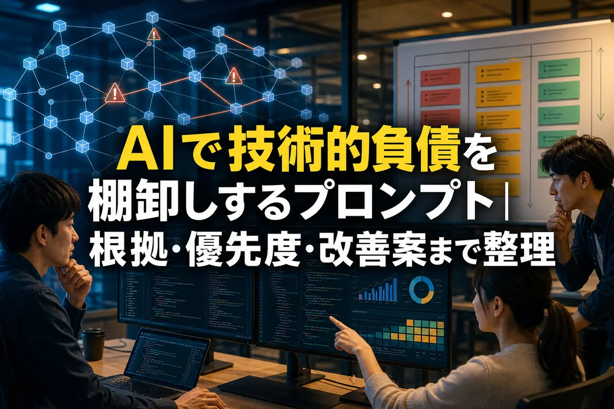 コードの問題点と優先順位を確認するソフトウェア開発チーム。